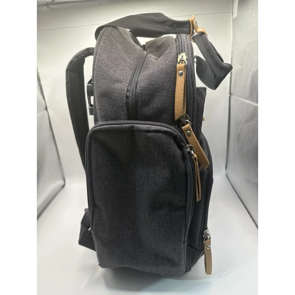 Eddie Bauer Canyon Summit Convertible Diaper Bag Backpack Charcoal Gray